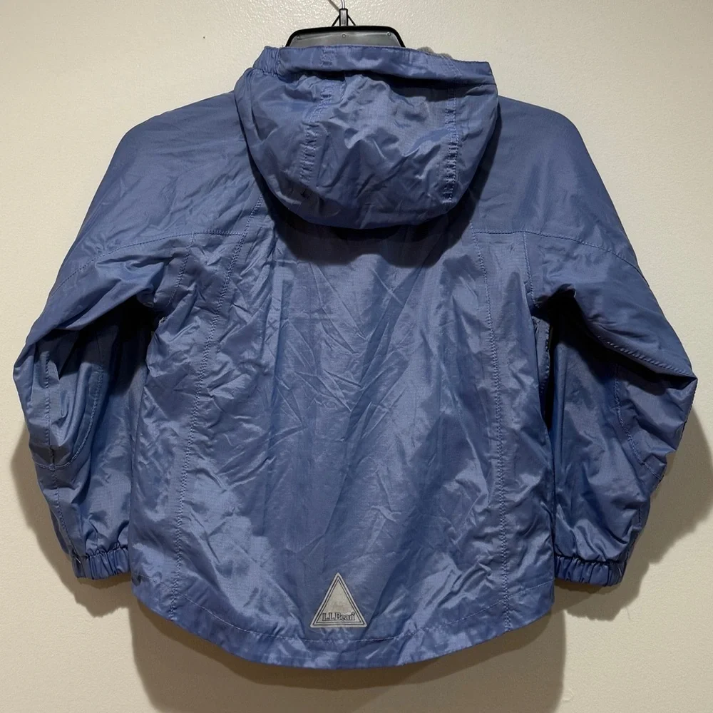 L.L. Bean Kids Blue Hooded Raincoat